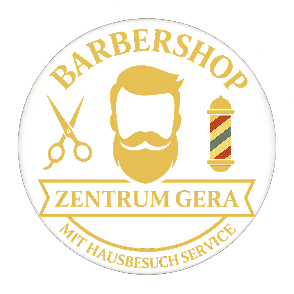 Das Logo von Barbershop Zentrum Gera steht für modernes Barber-Handwerk, Stil und Präzision. Mit seinem markanten Design vereint es traditionelle Barbershop-Kultur mit zeitgemäßem Lifestyle. Das Logo symbolisiert Qualität, professionelle Herrenhaarschnitte, Bartpflege und persönlichen Service im Herzen von Gera. Es repräsentiert Eleganz, Vertrauen und die Leidenschaft für gepflegte Looks.