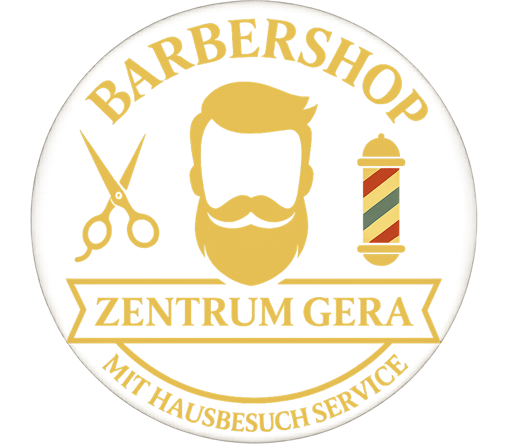 Das Logo von Barbershop Zentrum Gera steht für modernes Barber-Handwerk, Stil und Präzision. Mit seinem markanten Design vereint es traditionelle Barbershop-Kultur mit zeitgemäßem Lifestyle. Das Logo symbolisiert Qualität, professionelle Herrenhaarschnitte, Bartpflege und persönlichen Service im Herzen von Gera. Es repräsentiert Eleganz, Vertrauen und die Leidenschaft für gepflegte Looks.